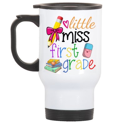 Little Miss First Grade Stainless Steel Travel Mug