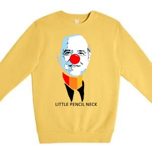 Little Pencil Neck Clown Pro Donald Trump Premium Crewneck Sweatshirt