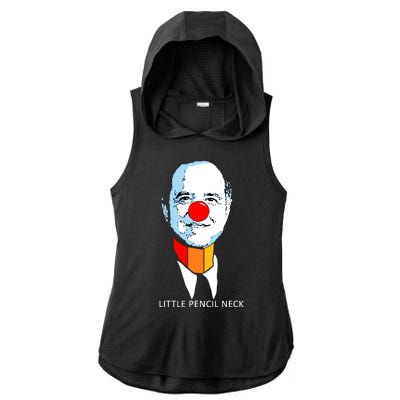 Little Pencil Neck Clown Pro Donald Trump Ladies PosiCharge Tri-Blend Wicking Draft Hoodie Tank