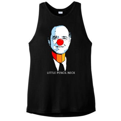 Little Pencil Neck Clown Pro Donald Trump Ladies PosiCharge Tri-Blend Wicking Tank