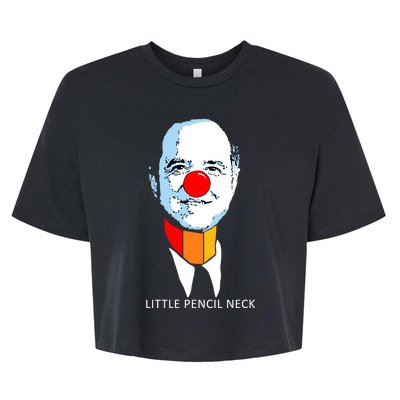 Little Pencil Neck Clown Pro Donald Trump Bella+Canvas Jersey Crop Tee