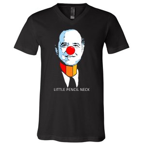 Little Pencil Neck Clown Pro Donald Trump V-Neck T-Shirt