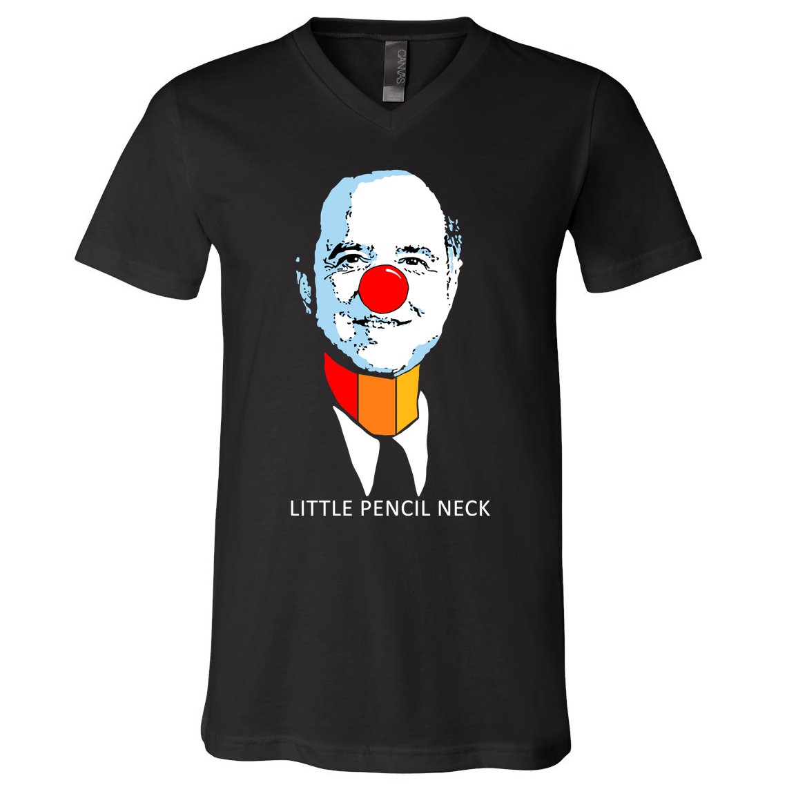 Little Pencil Neck Clown Pro Donald Trump V-Neck T-Shirt