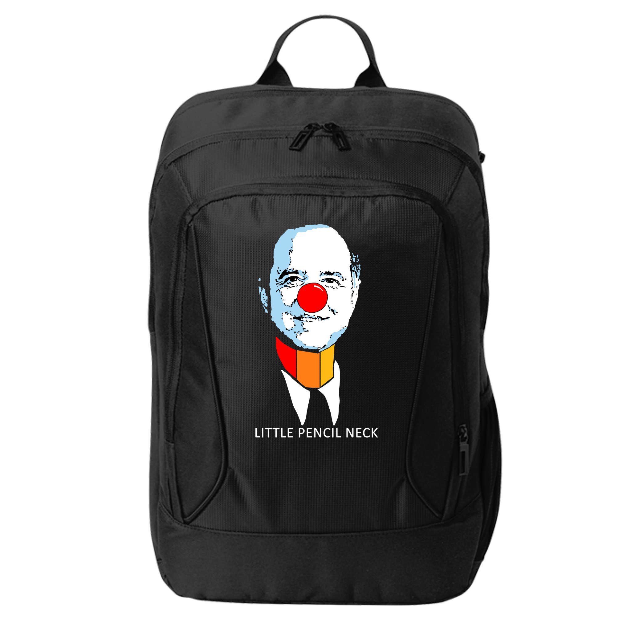 Little Pencil Neck Clown Pro Donald Trump City Backpack