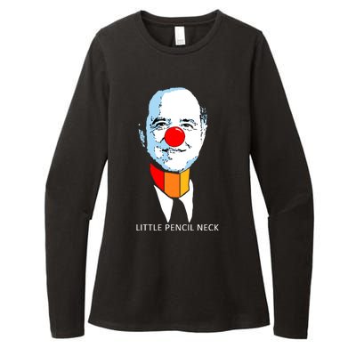 Little Pencil Neck Clown Pro Donald Trump Womens CVC Long Sleeve Shirt