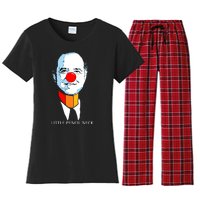 Little Pencil Neck Clown Pro Donald Trump Women's Flannel Pajama Set