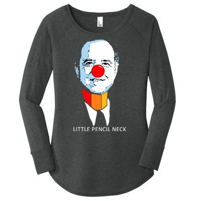 Little Pencil Neck Clown Pro Donald Trump Women's Perfect Tri Tunic Long Sleeve Shirt