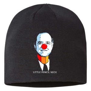 Little Pencil Neck Clown Pro Donald Trump Sustainable Beanie