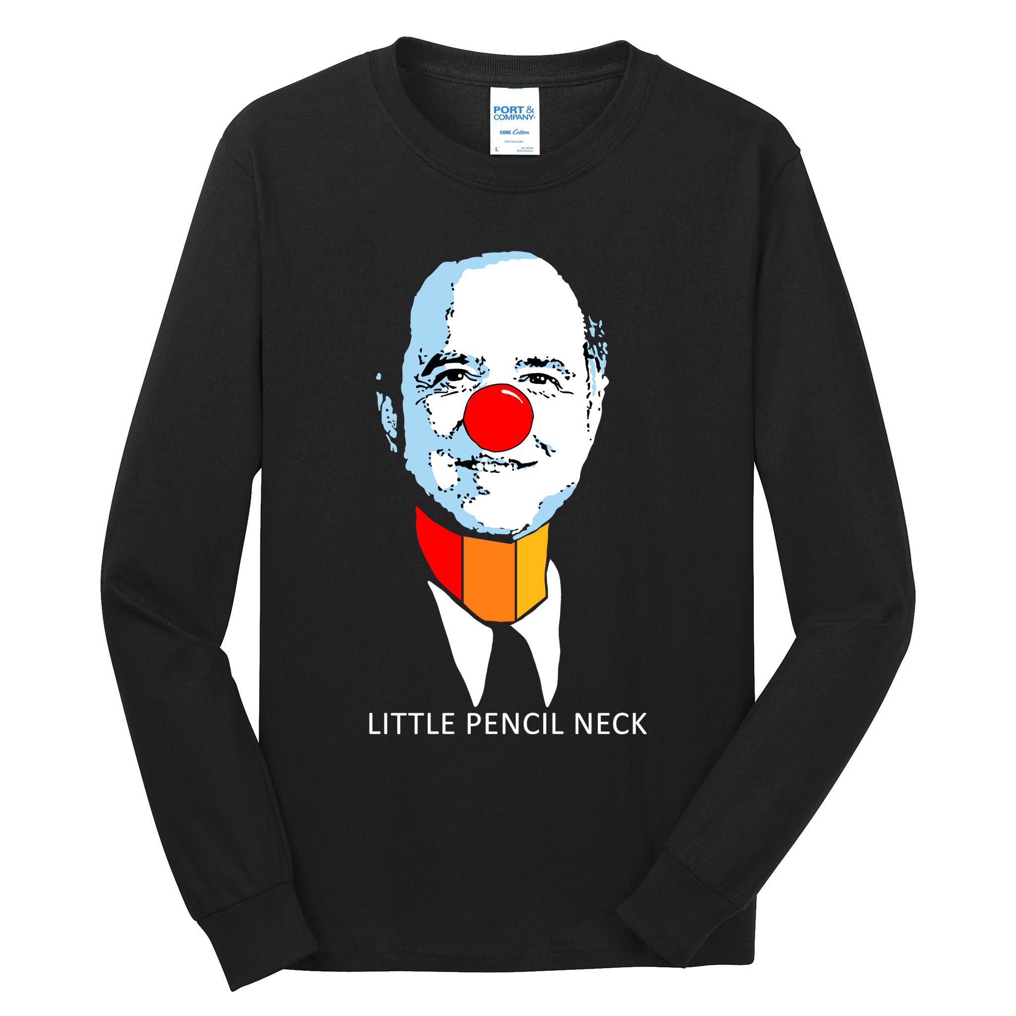 Little Pencil Neck Clown Pro Donald Trump Tall Long Sleeve T-Shirt