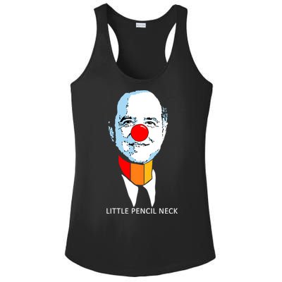 Little Pencil Neck Clown Pro Donald Trump Ladies PosiCharge Competitor Racerback Tank