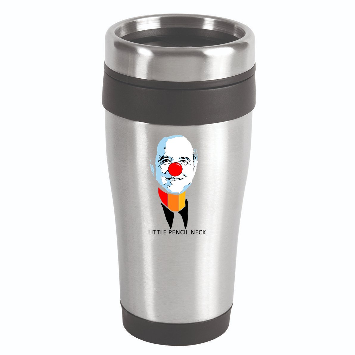 Little Pencil Neck Clown Pro Donald Trump 16oz Travel Tumbler