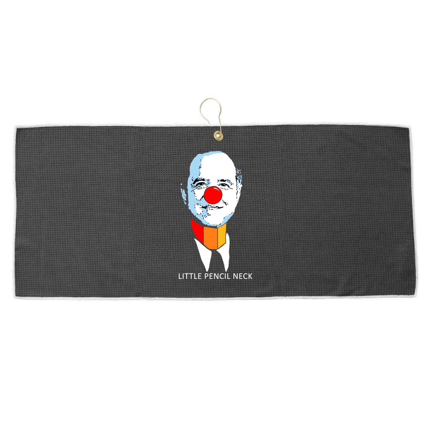 Little Pencil Neck Clown Pro Donald Trump Large Microfiber Waffle Golf Towel