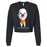 Little Pencil Neck Clown Pro Donald Trump Cropped Pullover Crew