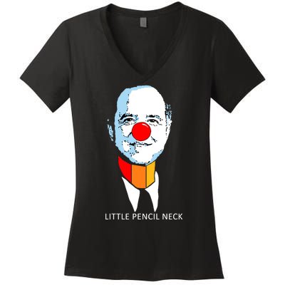 Little Pencil Neck Clown Pro Donald Trump Women's V-Neck T-Shirt