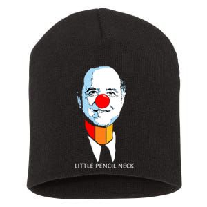 Little Pencil Neck Clown Pro Donald Trump Short Acrylic Beanie