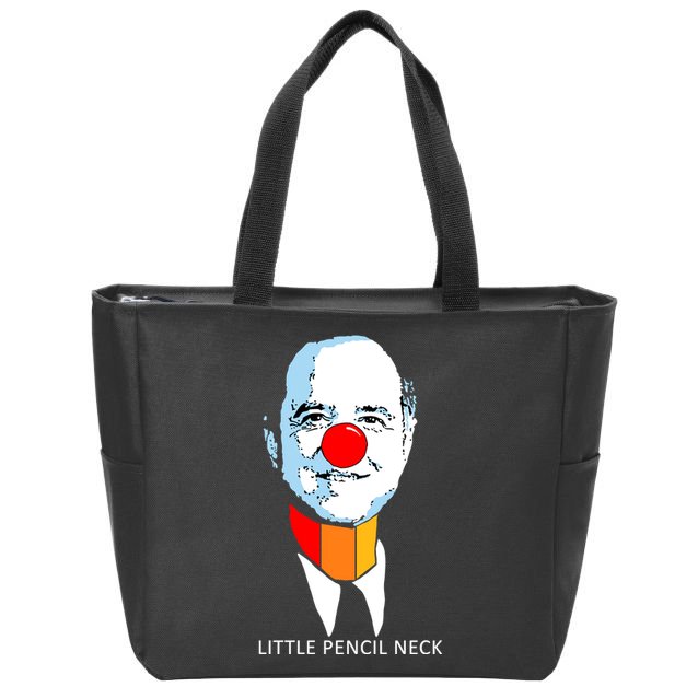 Little Pencil Neck Clown Pro Donald Trump Zip Tote Bag