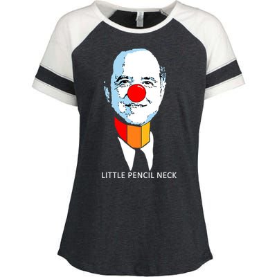 Little Pencil Neck Clown Pro Donald Trump Enza Ladies Jersey Colorblock Tee