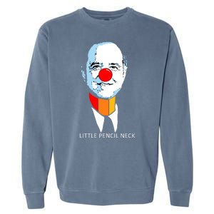 Little Pencil Neck Clown Pro Donald Trump Garment-Dyed Sweatshirt