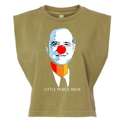 Little Pencil Neck Clown Pro Donald Trump Garment-Dyed Women's Muscle Tee