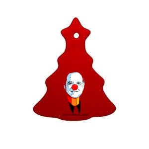 Little Pencil Neck Clown Pro Donald Trump Ceramic Tree Ornament