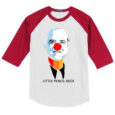 Little Pencil Neck Clown Pro Donald Trump Kids Colorblock Raglan Jersey