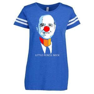 Little Pencil Neck Clown Pro Donald Trump Enza Ladies Jersey Football T-Shirt