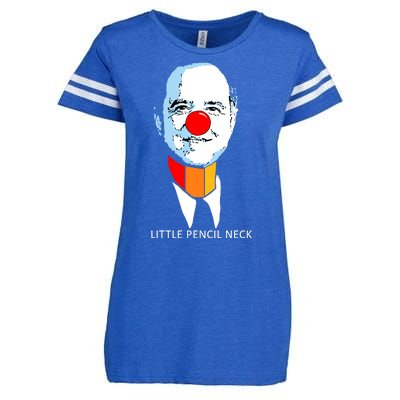 Little Pencil Neck Clown Pro Donald Trump Enza Ladies Jersey Football T-Shirt