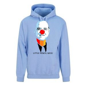 Little Pencil Neck Clown Pro Donald Trump Unisex Surf Hoodie