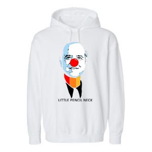 Little Pencil Neck Clown Pro Donald Trump Garment-Dyed Fleece Hoodie