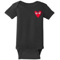 Little Pocket Heart Cute Baby Bodysuit