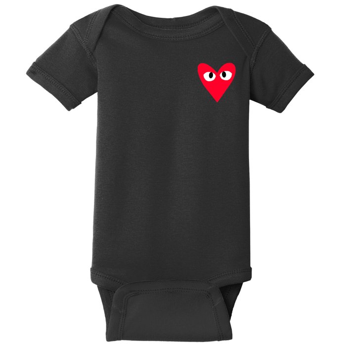 Little Pocket Heart Cute Baby Bodysuit