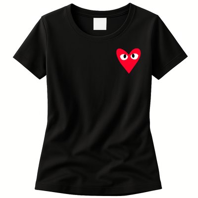 Little Pocket Heart Cute Womens T-Shirt