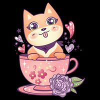 Little Teacup Dog Anime Kids Colorblock Raglan Jersey