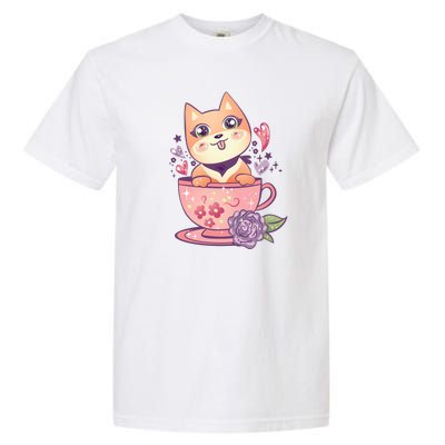 Little Teacup Dog Anime Garment-Dyed Heavyweight T-Shirt