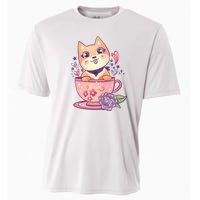 Little Teacup Dog Anime Cooling Performance Crew T-Shirt