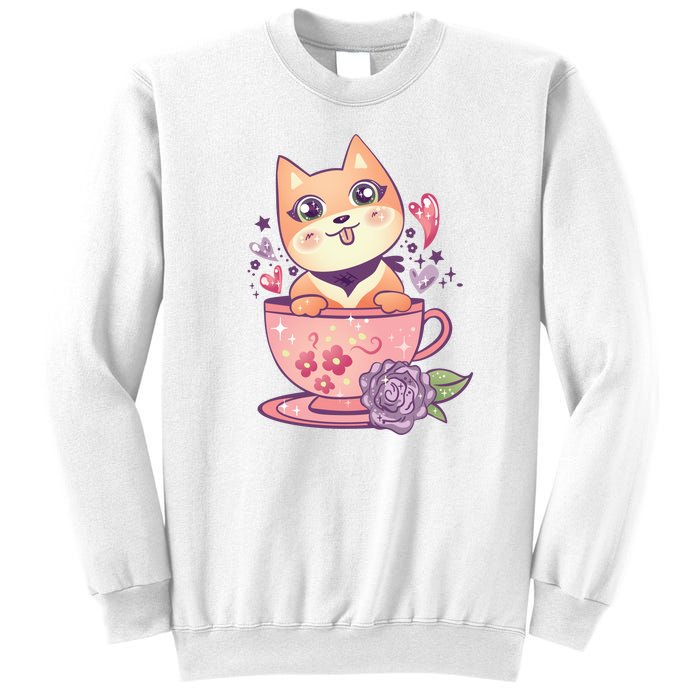 Little Teacup Dog Anime Sweatshirt