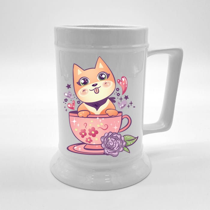 Little Teacup Dog Anime Beer Stein