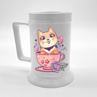 Little Teacup Dog Anime Beer Stein