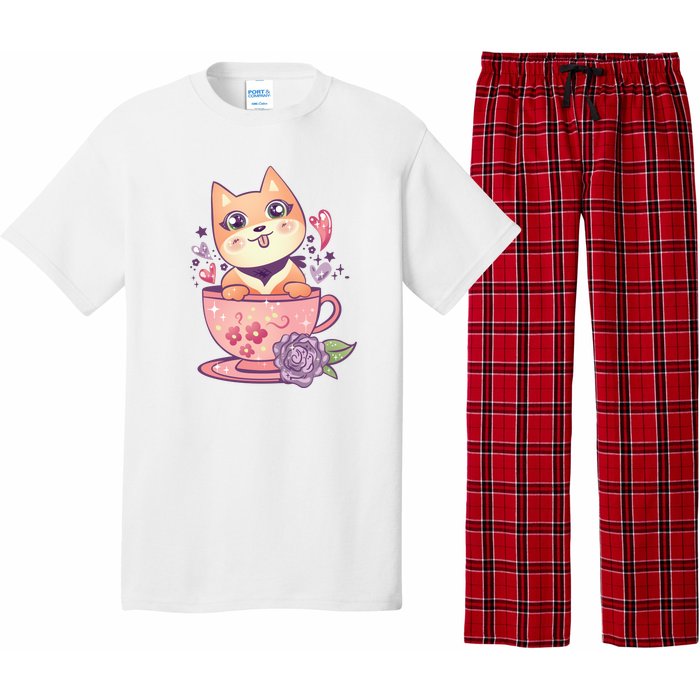 Little Teacup Dog Anime Pajama Set