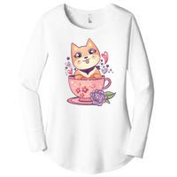 Little Teacup Dog Anime Women's Perfect Tri Tunic Long Sleeve Shirt