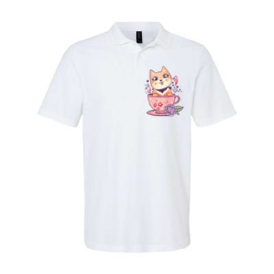 Little Teacup Dog Anime Softstyle Adult Sport Polo