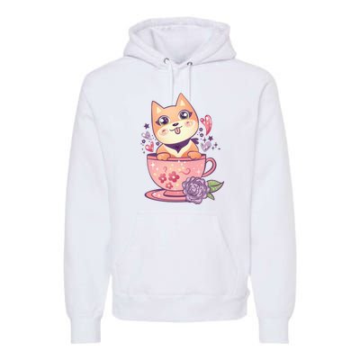 Little Teacup Dog Anime Premium Hoodie