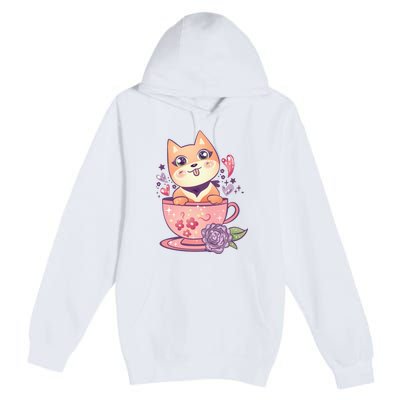 Little Teacup Dog Anime Premium Pullover Hoodie