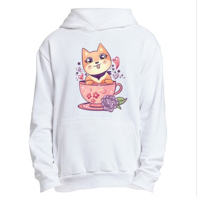 Little Teacup Dog Anime Urban Pullover Hoodie