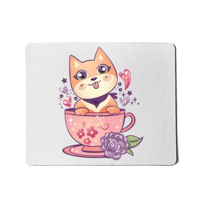 Little Teacup Dog Anime Mousepad