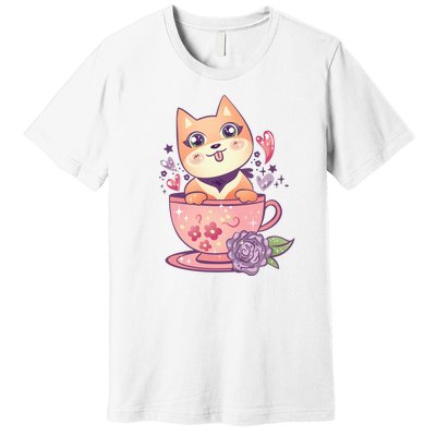 Little Teacup Dog Anime Premium T-Shirt