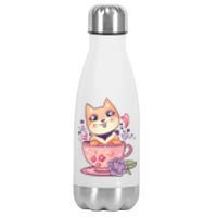 Little Teacup Dog Anime Stainless Steel Insulated Water Bottle