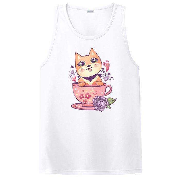 Little Teacup Dog Anime PosiCharge Competitor Tank