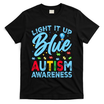 Light It Up Blue Autism Awareness T-Shirt