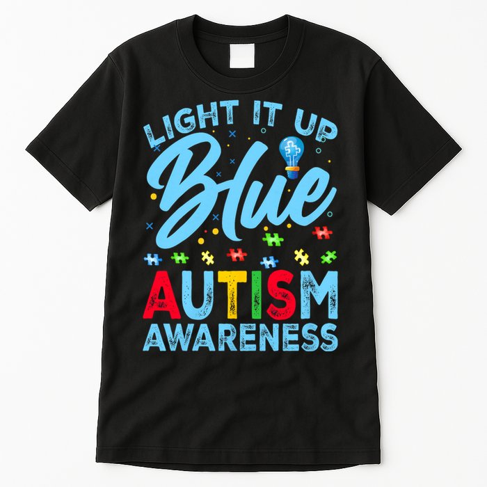 Light It Up Blue Autism Awareness Tall T-Shirt